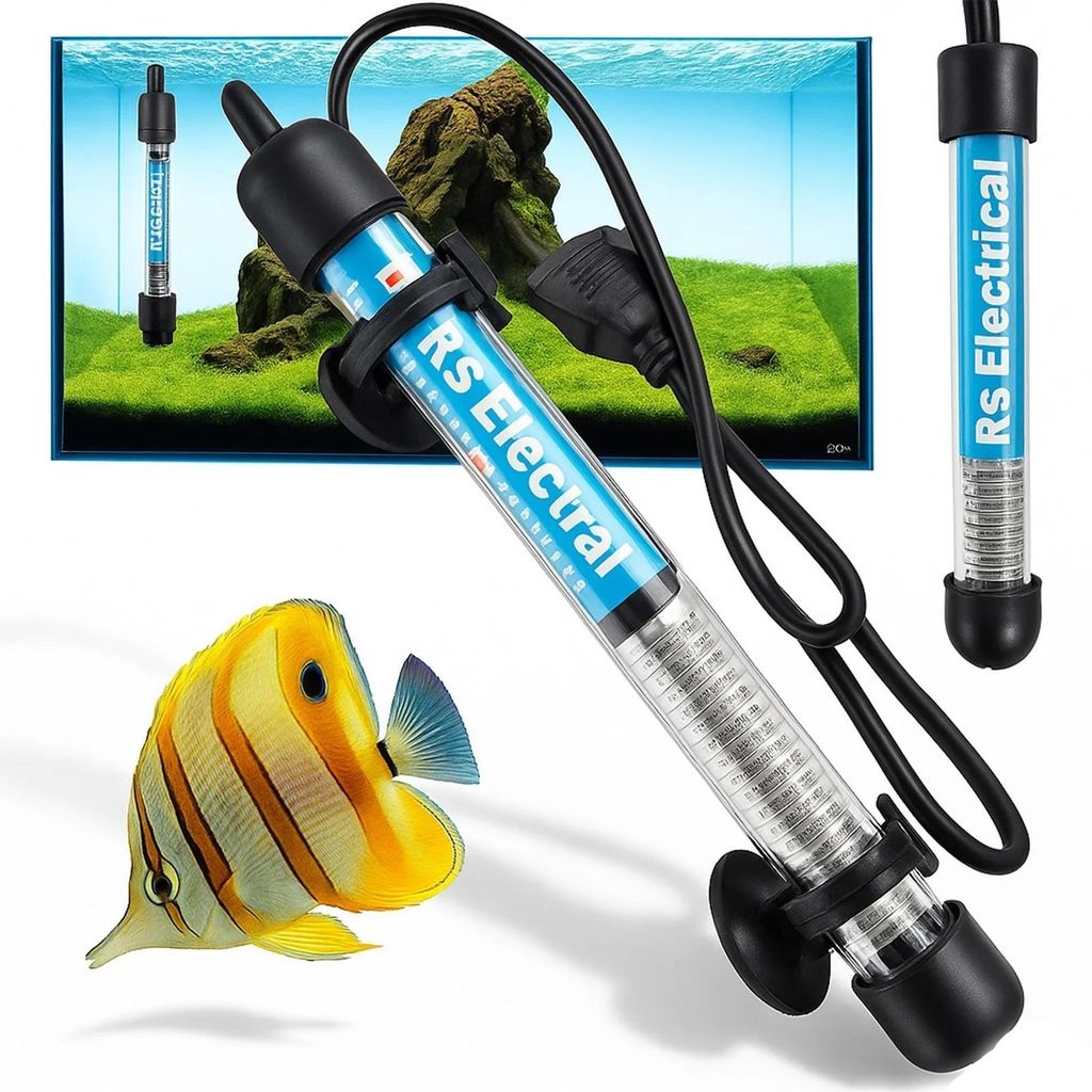 Aquariumheizer Heizstab Aquarium 100W mit Thermostat Blau Produktbild 