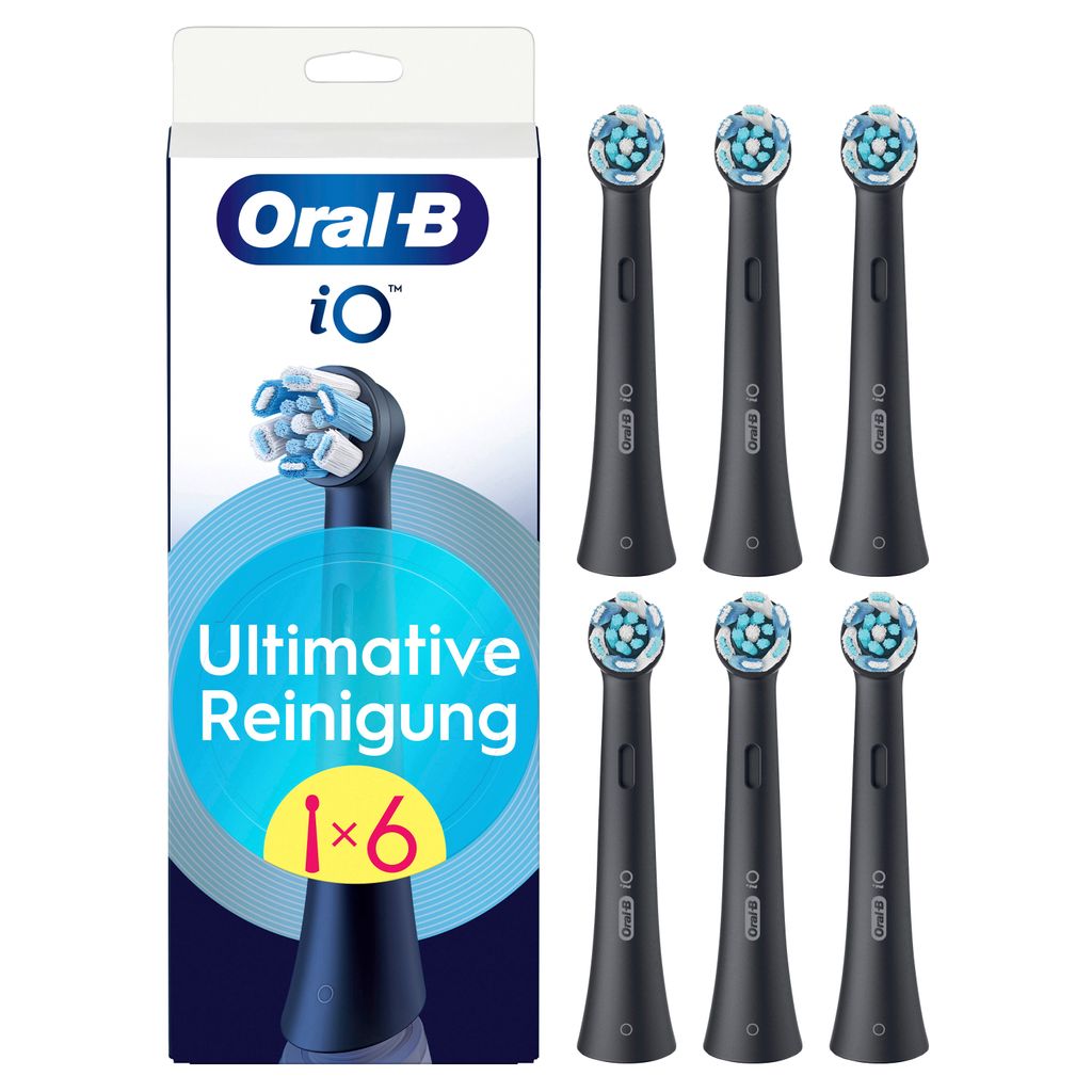 Oral-B iO Aufsteckbürsten Ultimative Reinigung BLACK 6er Produktbild 