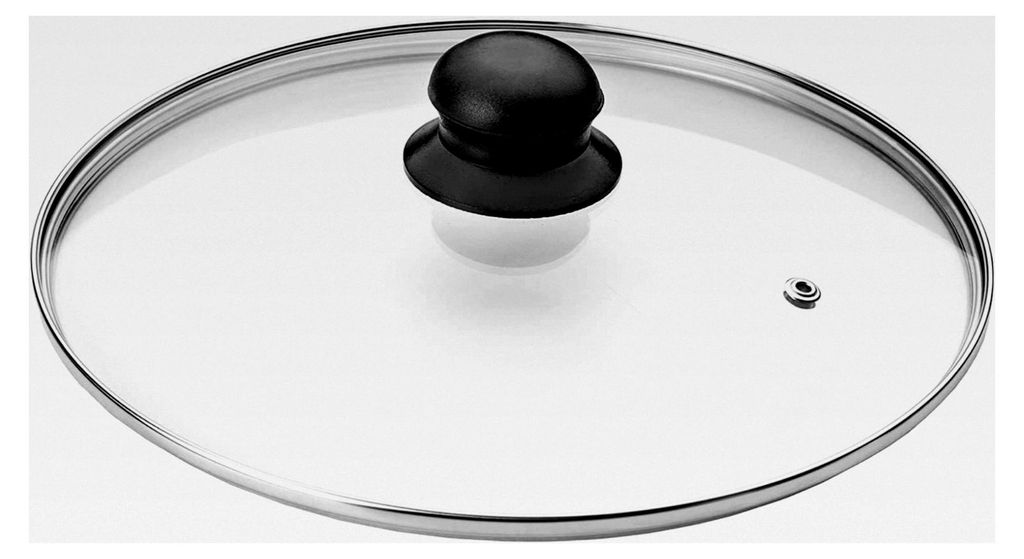 Gehärteter Glasdeckel, geeignet für alle Töpfe, Bratpfannen und Geschirr, Universal-Glasdeckel, verschiedene Größen (18 cm)