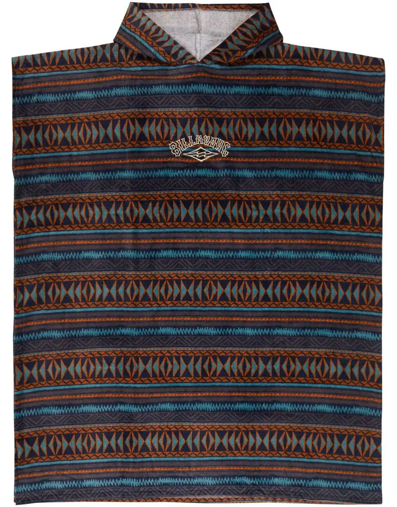 Serviette à capuche Billabong homme gris anthracite en coton éponge