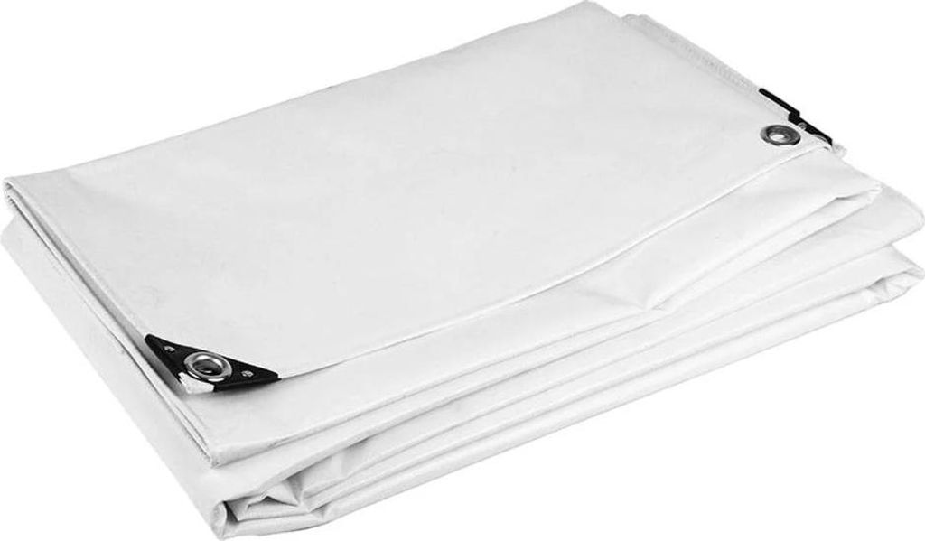 Abdeckplane PVC 650 g/m² Weiß 3x4m, 100 % wasserdicht, UV-beständig & extrem reißfest, mit Ösen alle 50 cm – entwickelt für extreme Bedingu...