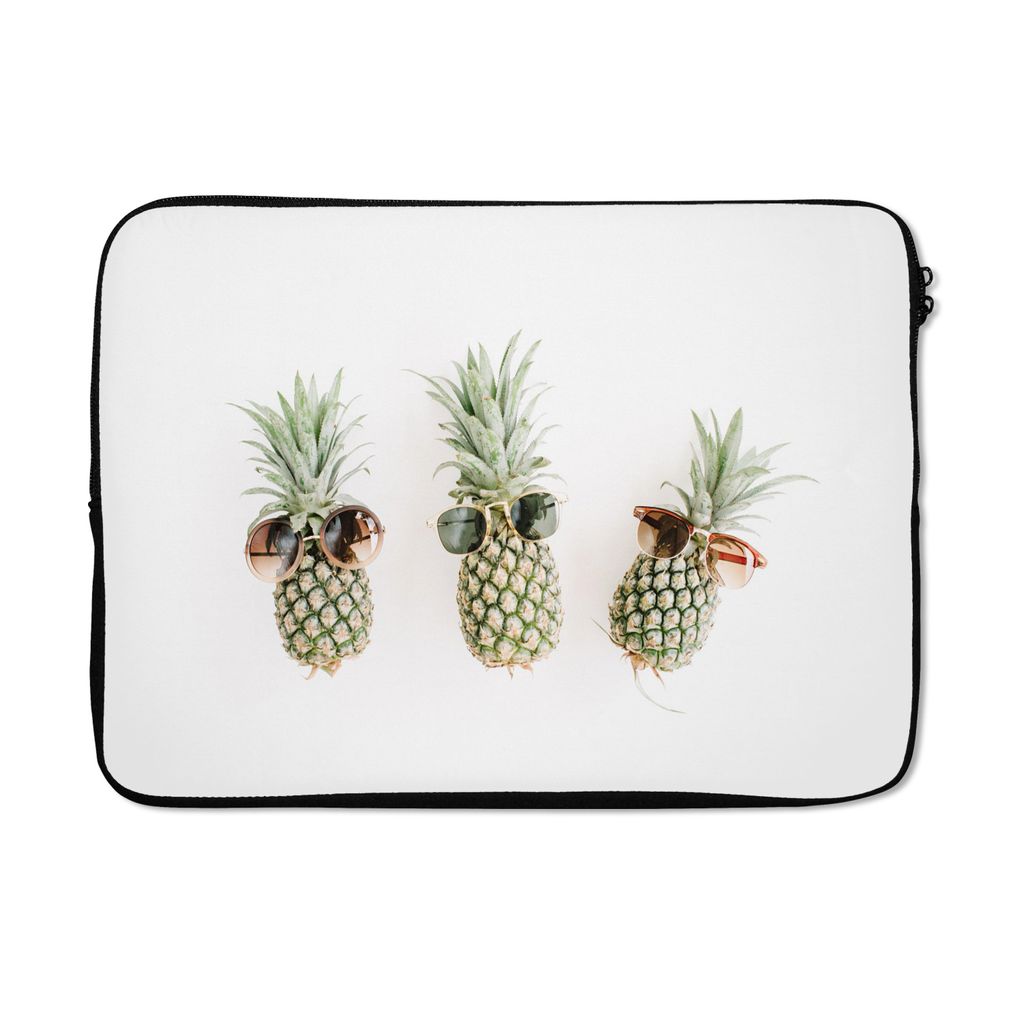 MuchoWow Laptop Hülle 14 ZollAnanas - Tropisch - Sonnenbrille Laptoptasche - Laptoptasche - Stoßsicher - Schutzhaube