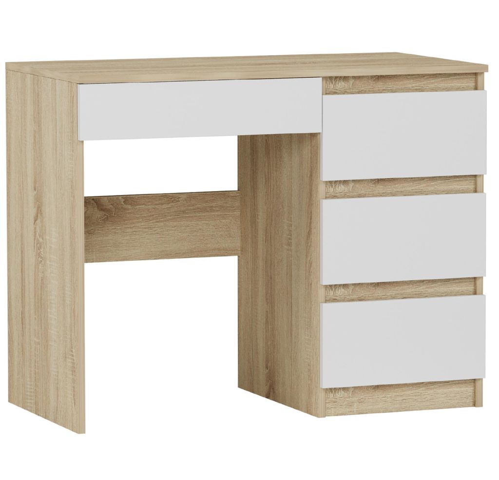 Počítačový písací stôl 96 cm, pravostranný, 4 zásuvky, Obrázok produktu 