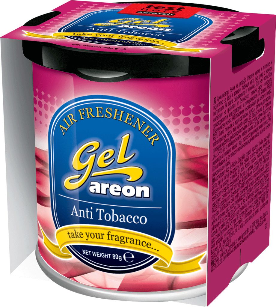 3x Original Areon Gel CAN Duftdose Duftbaum Lufterfrischer + DECKEL Anti Tabak
