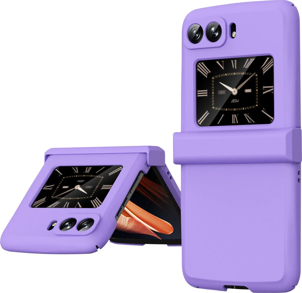 Cover Viola Matte per Moto Razr 2022 - Sottile con Protezione Hinge