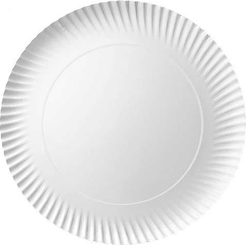 Piatto di carta 28cm bianco 100pz Immagine del prodotto 