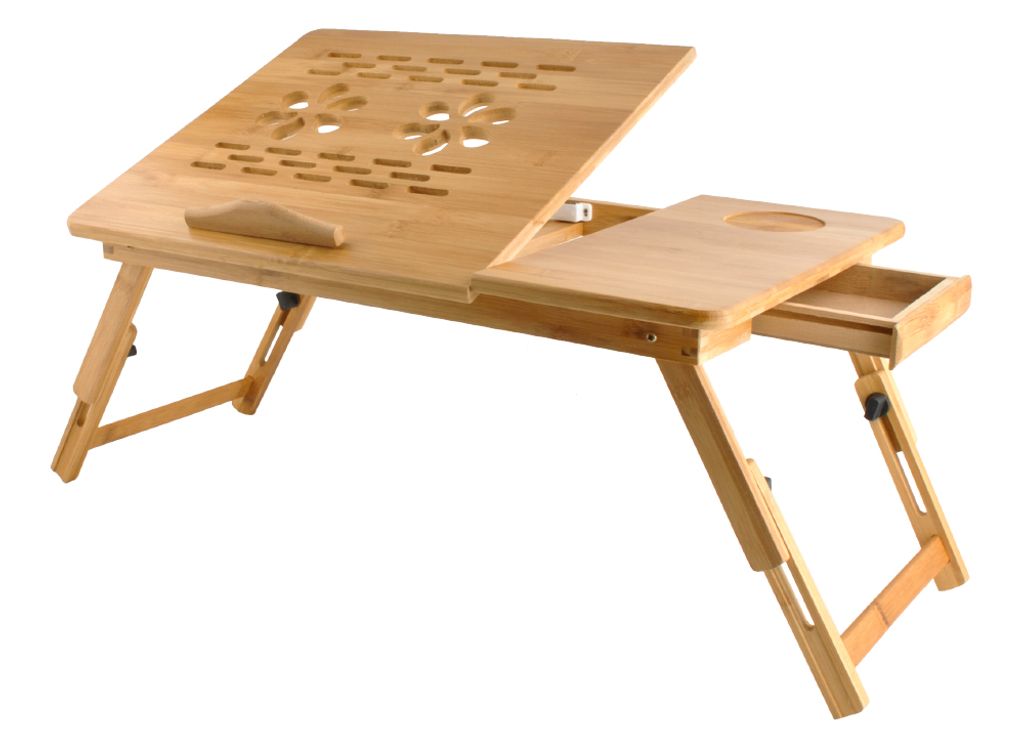 Laptoptisch Pflegetisch Betttisch Klapptisch Tisch Bambus 