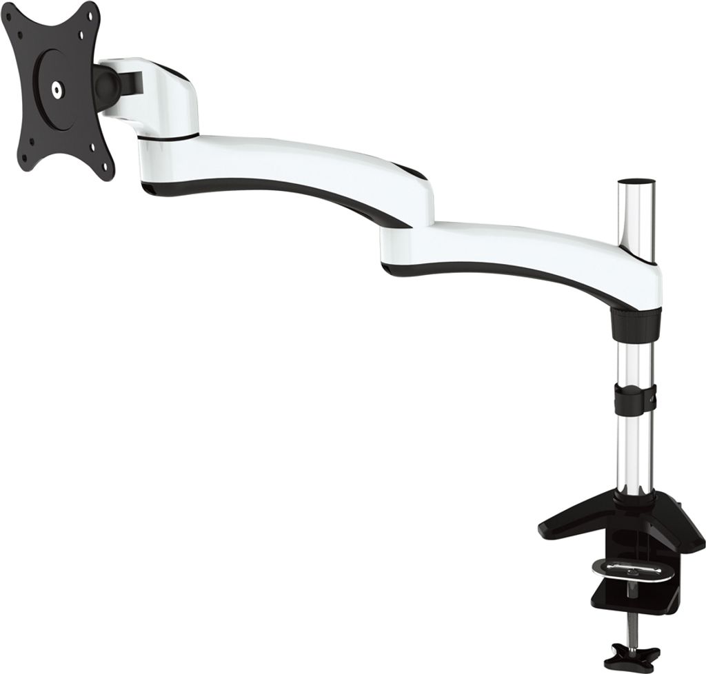 JENIMAGE ME130TK ergonomische Tischhalterung - 1 Monitor Neigen -90 bis +45 Grad Drehen 180 Grad Schwenken 360 Grad fuer 15 bis 27 Zoll