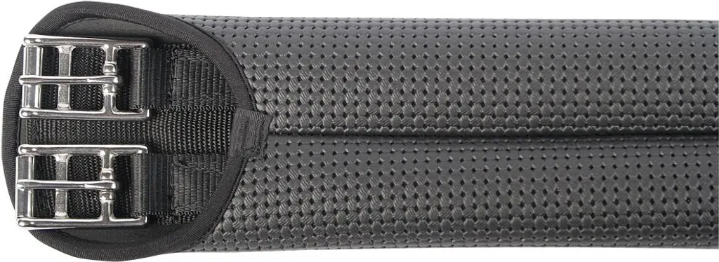 Sangle de Dressage Courte Harrys Horse 70cm en Néoprène Souple Noir