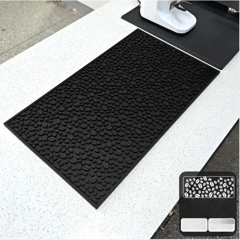 Tapis Isolant pour Machine à Café INF - Protection Plan de Travail Noir - 2