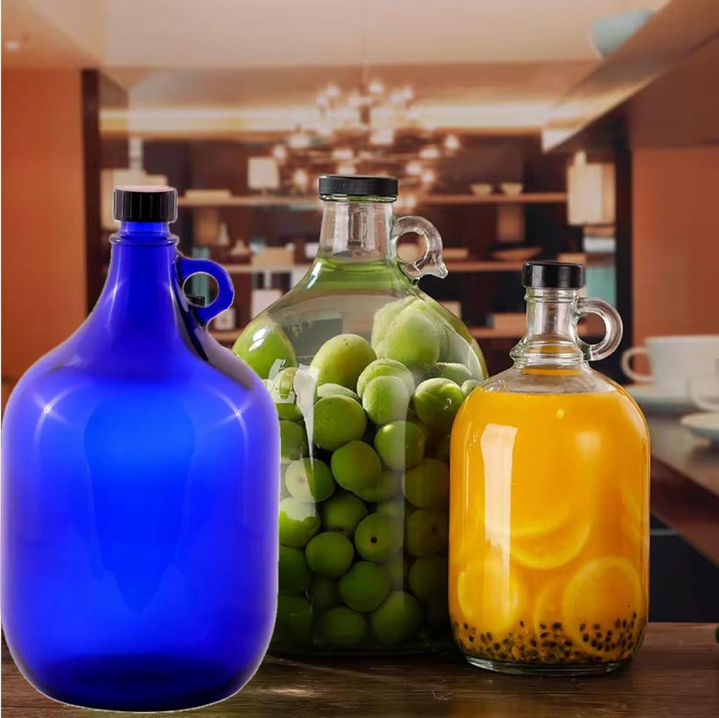 2L Blaue Flasche Weinballon Glasballon GÄRBALLON Produktbild 3