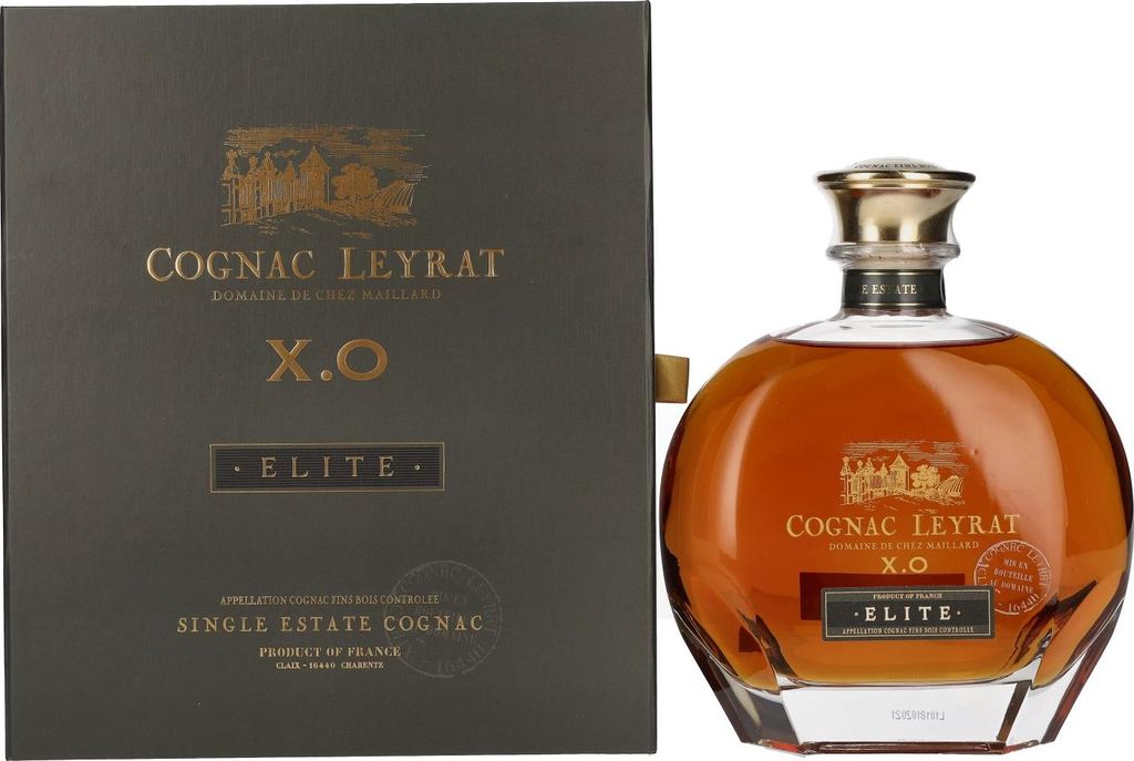 Cognac Leyrat X.O. Elite Single Estate Cognac 40% Vol. 0,7l Produktbild 