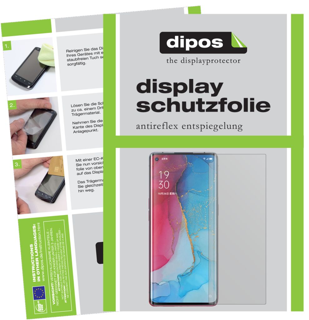 1x Schutzfolie für Oppo Reno3 Pro 5G matt Displayschutzfolie Folie Display Schutz dipos