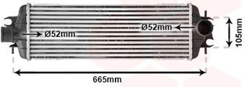 Refroidisseur d'air 1710-7793 Haute Résistance - Compatible Nissan