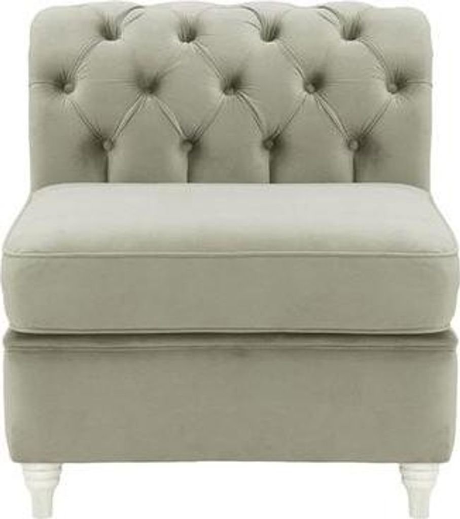 Chesterfield Modul - Innenelement, einsitzig (1CP)-Velluto 15-white