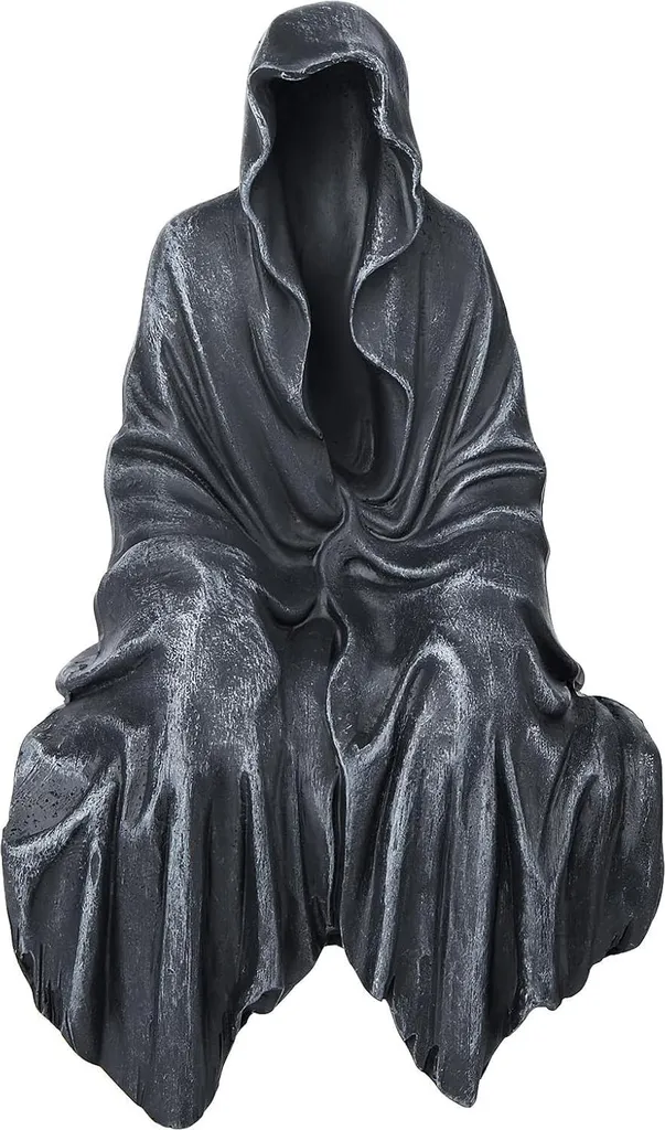 Statue Faucheuse Halloween Noire : Déco Extérieure sans montage, 1pc