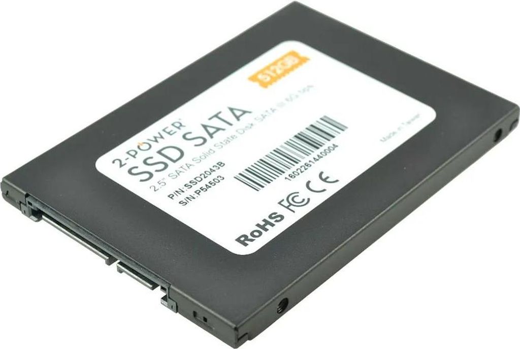 2-Power SSD2043B, 512 GB, 2.5", 6 Gbit/s