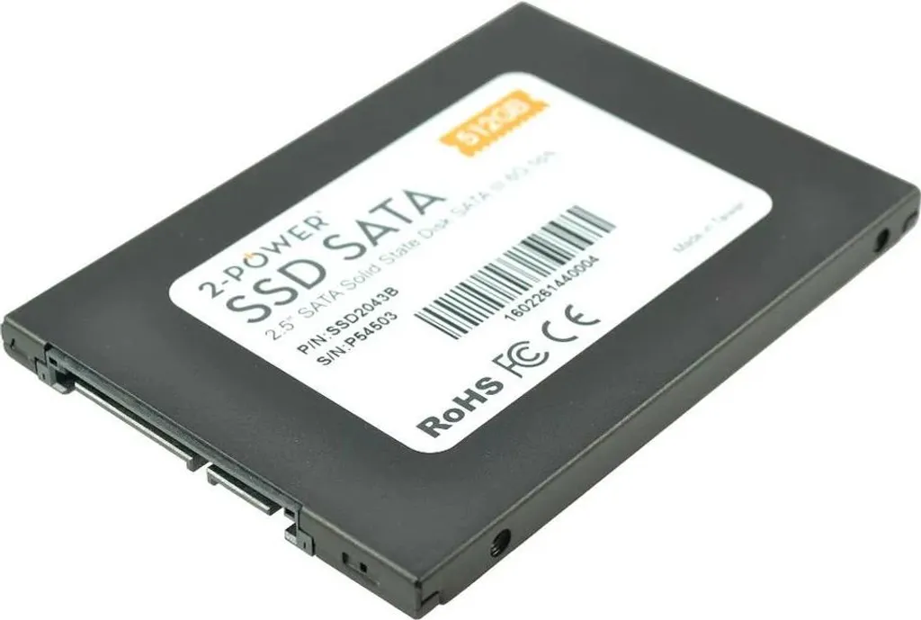 SSD 512Go 2-Power Idéal pour Booster Ordinateur Portable et Bureautique