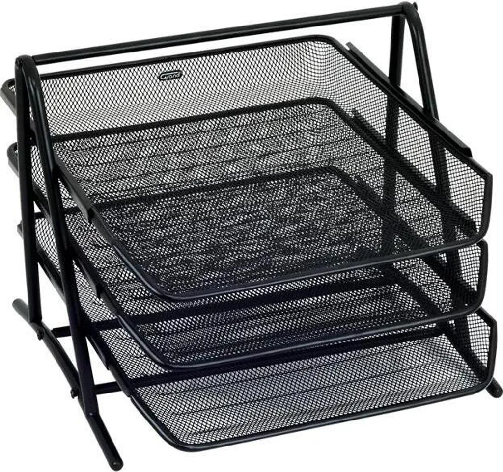 Porte-documents GR-069 Métal Noir GRAND - Rangement Bureau Robuste