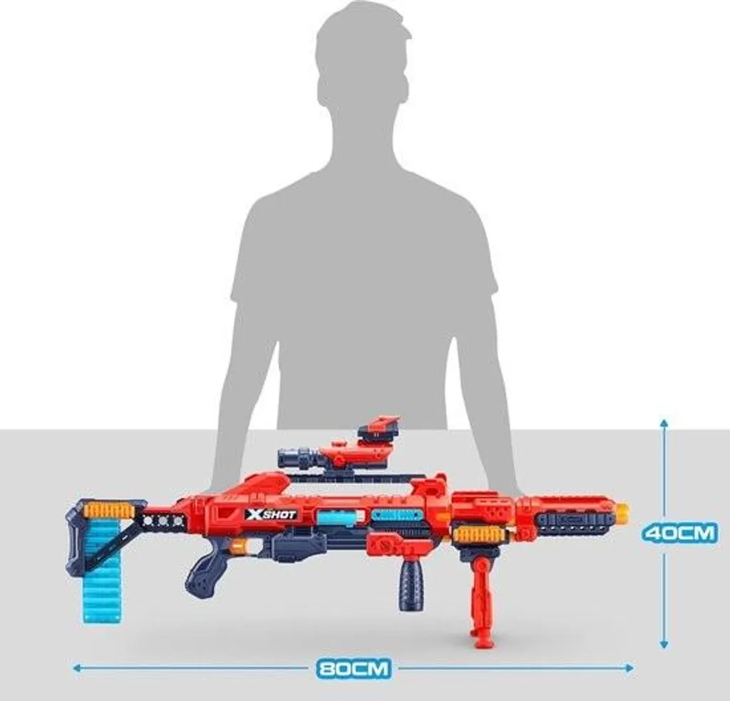 Blaster X-Shot Excel Regenerator 1000 Combinaisons avec 48 Munitions Mousse