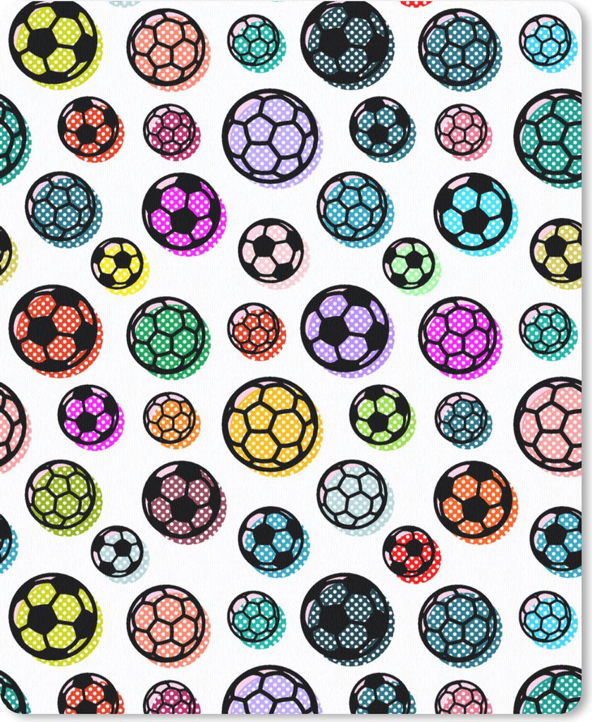 MuchoWow Mauspad Mousepad Muster - Fußball - Sport - Jungen - Kinder - Kinder 30x40 cm - Mousepads - Maus Mat - Pad - Mausunterlage - Mausmatten