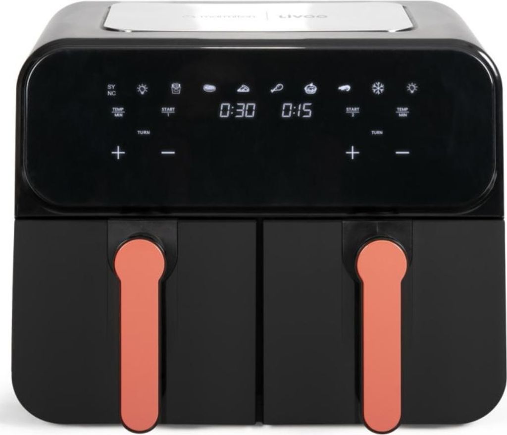 Ölfreie Fritteuse - LIVOO - Livoo x Marmiton - DOC316 - Edelstahl - 9 L - 2400 W - 7 Programme - Einstellbare Temperatur