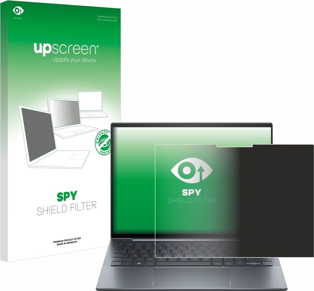 upscreen Blickschutzfilter für HP Dragonfly G4 Non-Touch Anti-Spy Privacy Filter Sichtschutz Blaulicht-Schutz