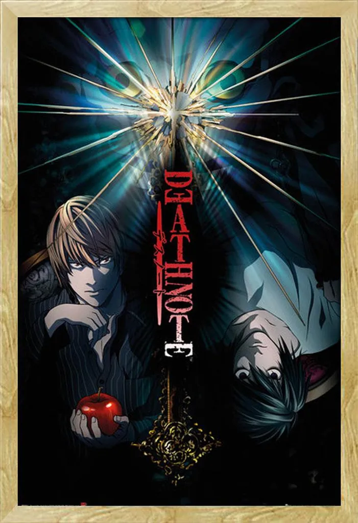 Set Regalo Death Note Poster Duo e Cornice Protettiva Shinsuke Faggio