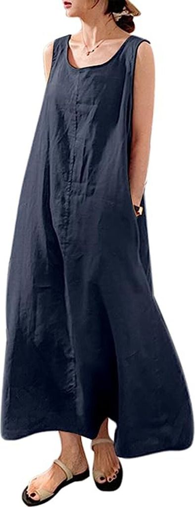 Zanda's - Sommerkleid aus Baumwolle und Leinen