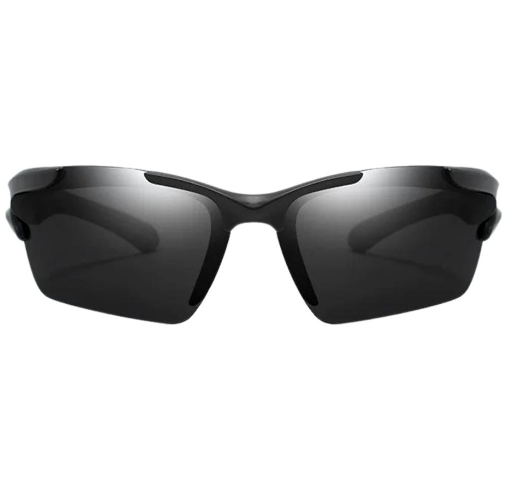 Sportbrille - Fahrradbrille Schwarz - UV-Schutz - Stilvoll Produktbild 