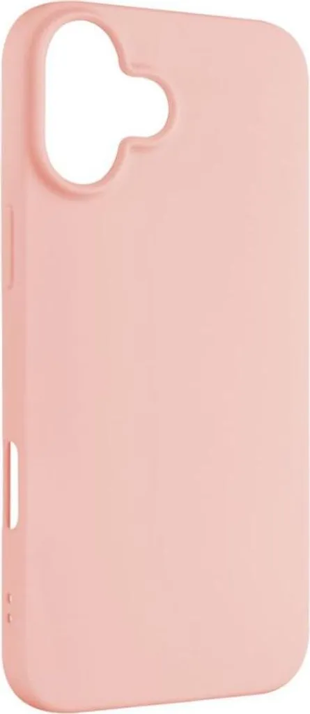Coque iPhone 16 Plus FIXED Fixed Story en silicone rose doux gommé