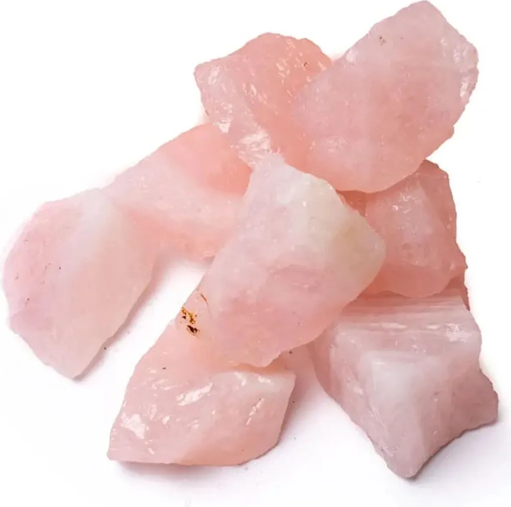 Quartz rose brut 1 000 g - Cristaux de roche naturels de 3 à 5 cm