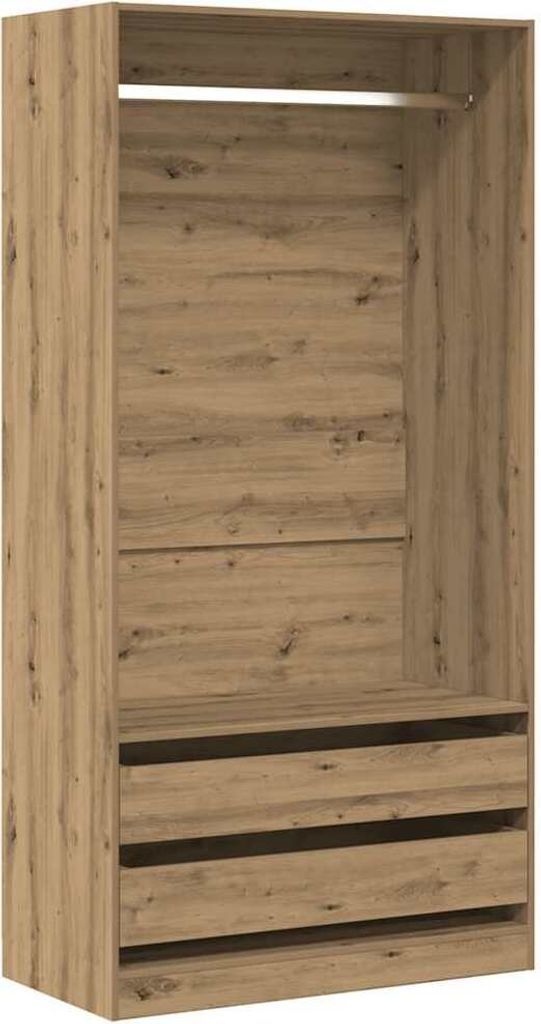 vidaXL Kleiderschrank Artisan-Eiche 100x50x200 cm Holzwerkstoff