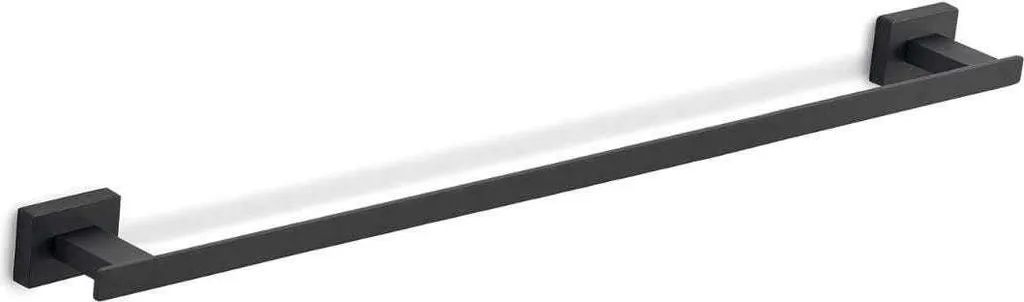Portasciugamani 60 cm Acciaio Inox Nero Opaco Atene - Qualità Top