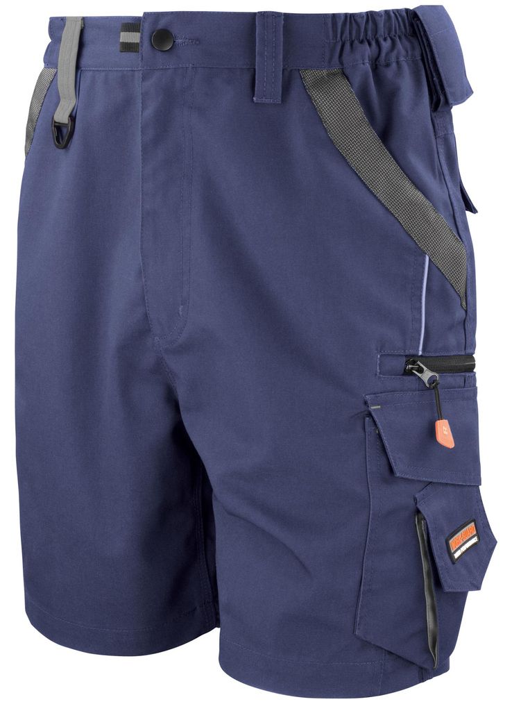 WORK-GUARD by Result - "Technical" Shorts für Herren FK2182 (XS) (Marineblau/Schwarz)