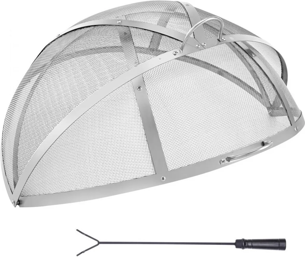 Parascintille Braciere 30" Acciaio Inox - Qualità Professionale