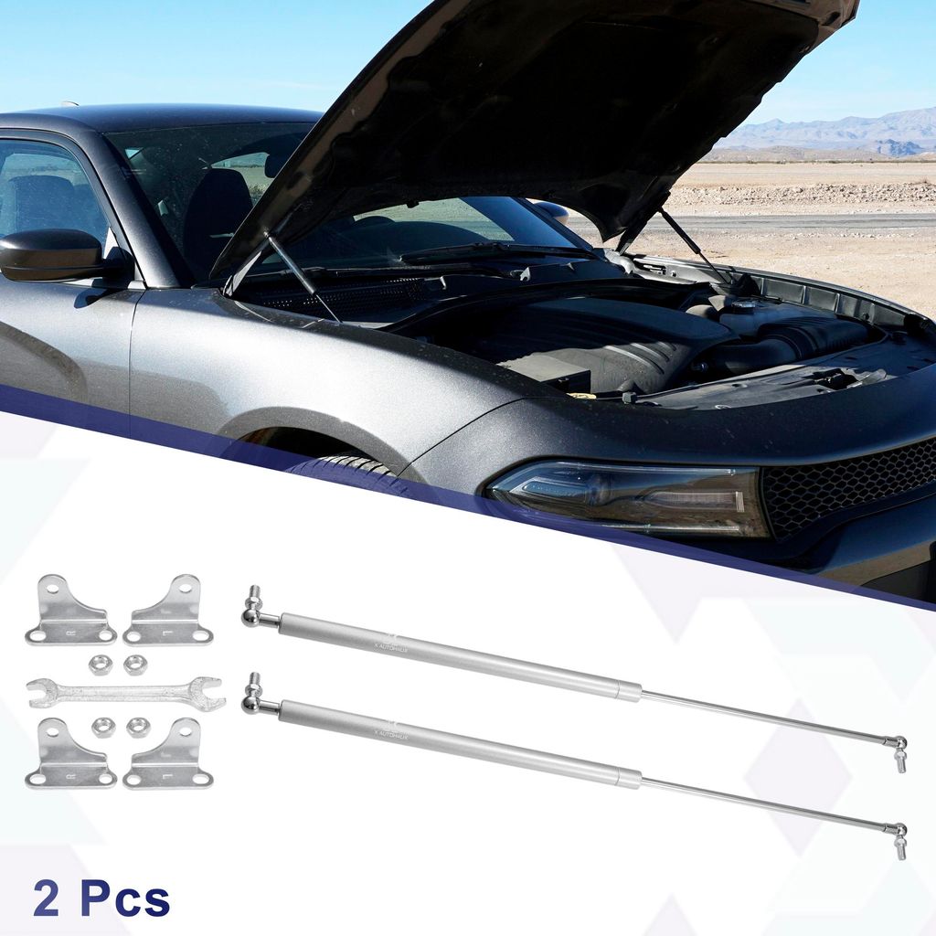 2stk.Gasdruckfeder 356N/80Lbs Gasdämpfer Universal Gasdruckdämpfer Kompressionsfeder Stoßdämpfer 25 Zoll für Wohnmobil Auto LKW