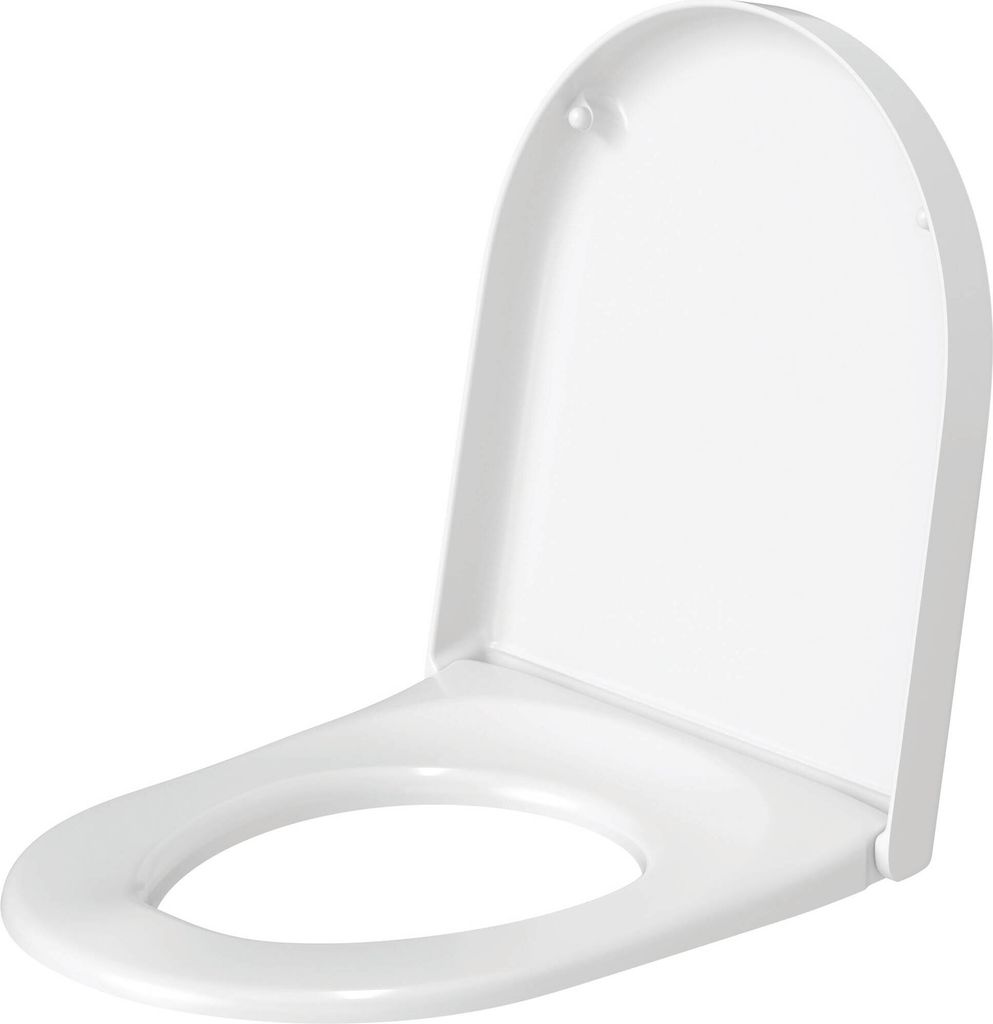 WC-Sitz Starck 3 mit SoftClose Scharniere edelstahl, weiß Produktbild 2