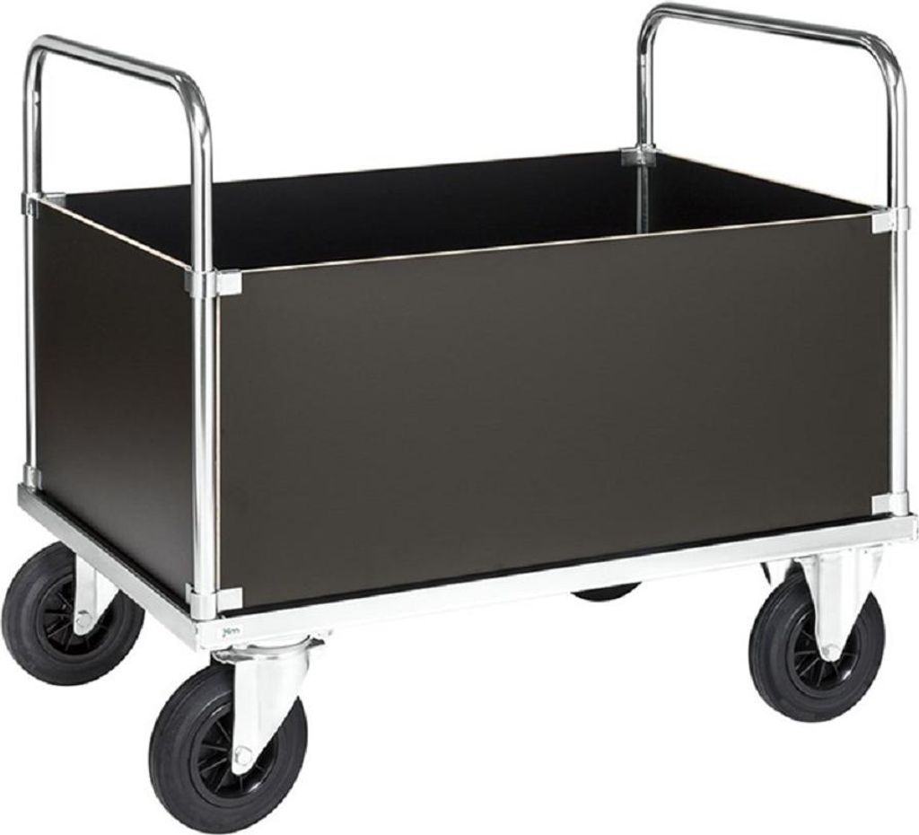Vierwandwagen Kofferwagen 1.000 x 700 x 900 mm, 500 kg - verzinkt