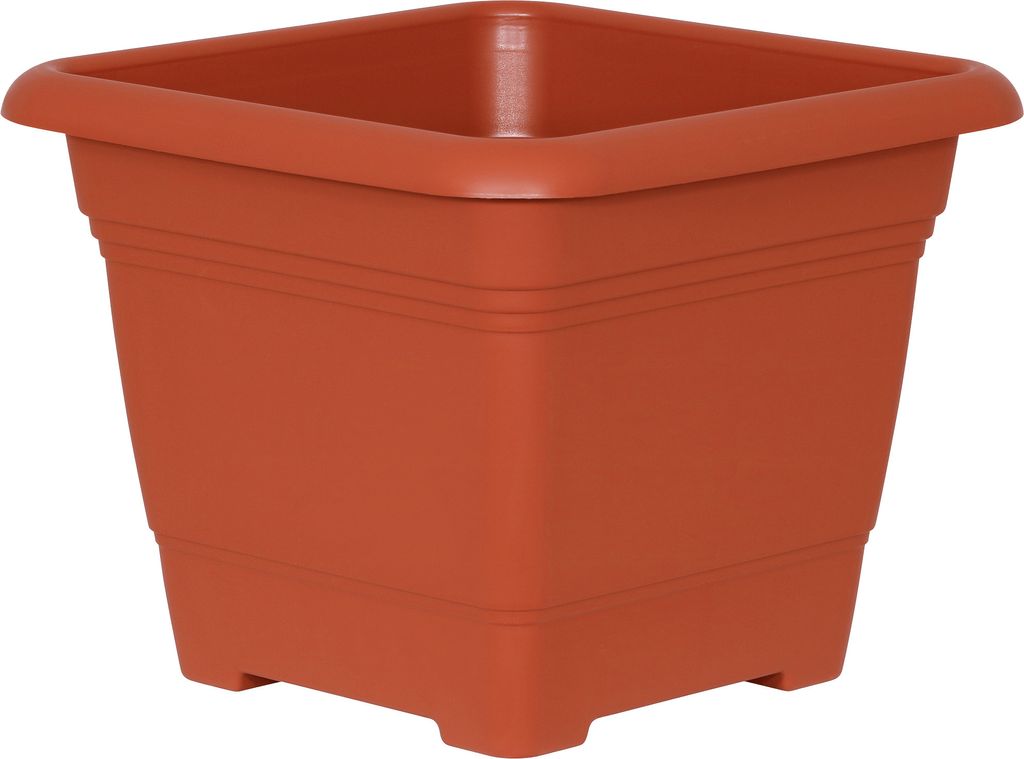 Geli Pflanzkübel NORA Terracotta 33 cm quadratisch - Kunststoff