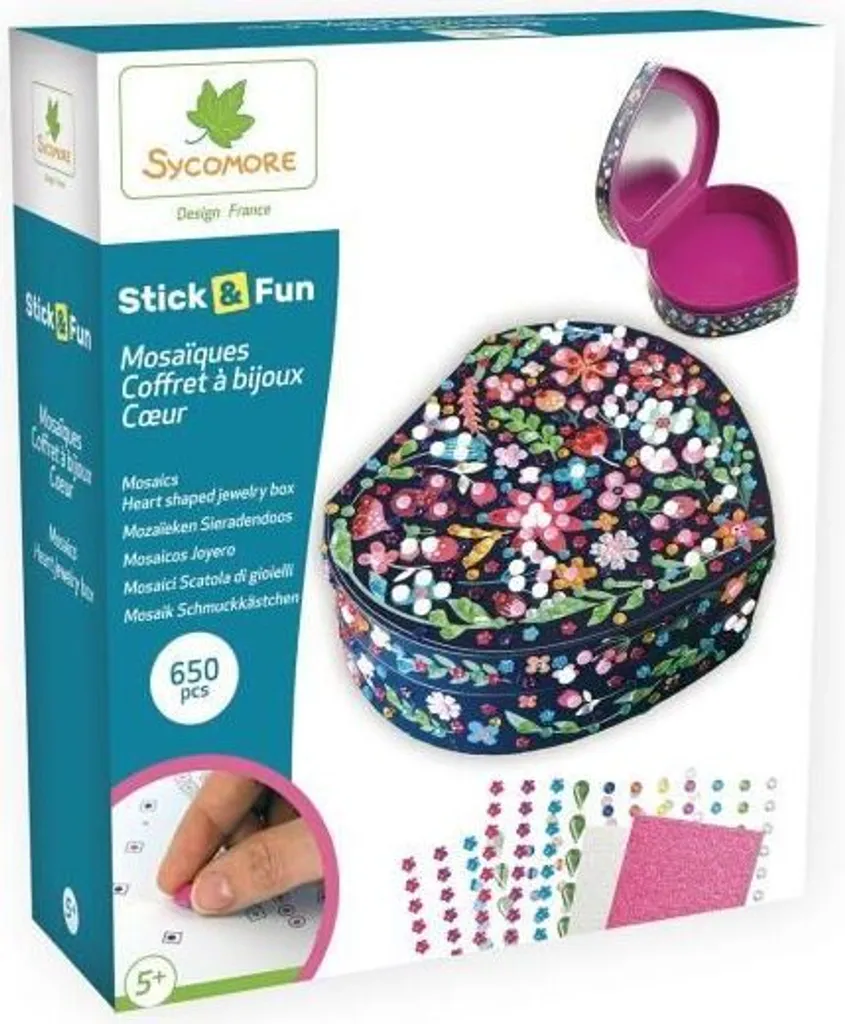 SYCOMORE Stick'N Fun: Portagioie Mosaico 3D per Sviluppo Cognitivo