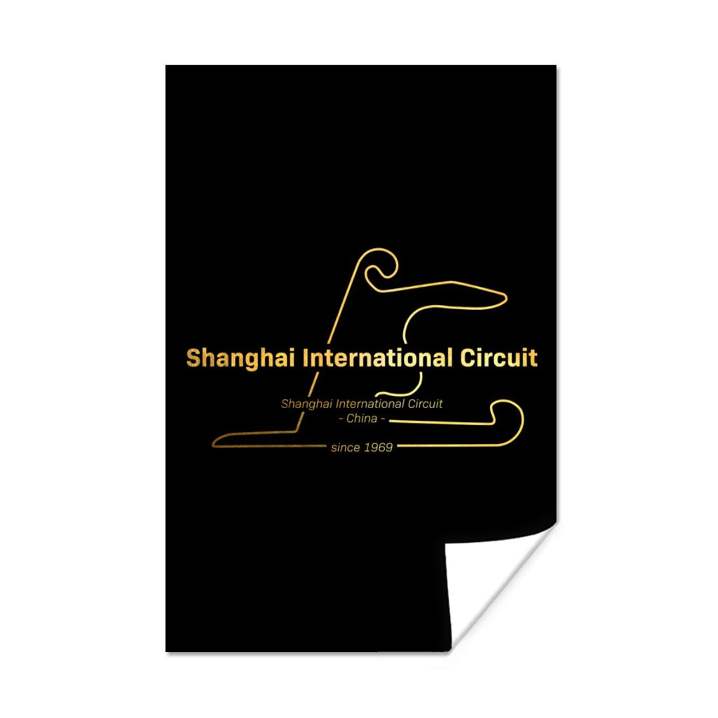 MuchoWow Poster China - F1 - Rennstrecke 20x30 cm - Papierdruck