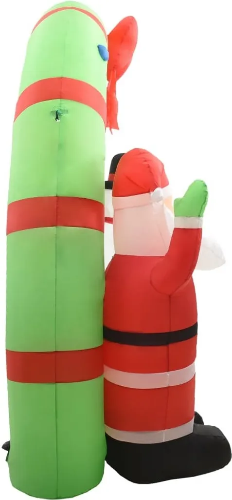 Arche de Noël gonflable 223cm avec LED intégrées et fixations incluses - 5
