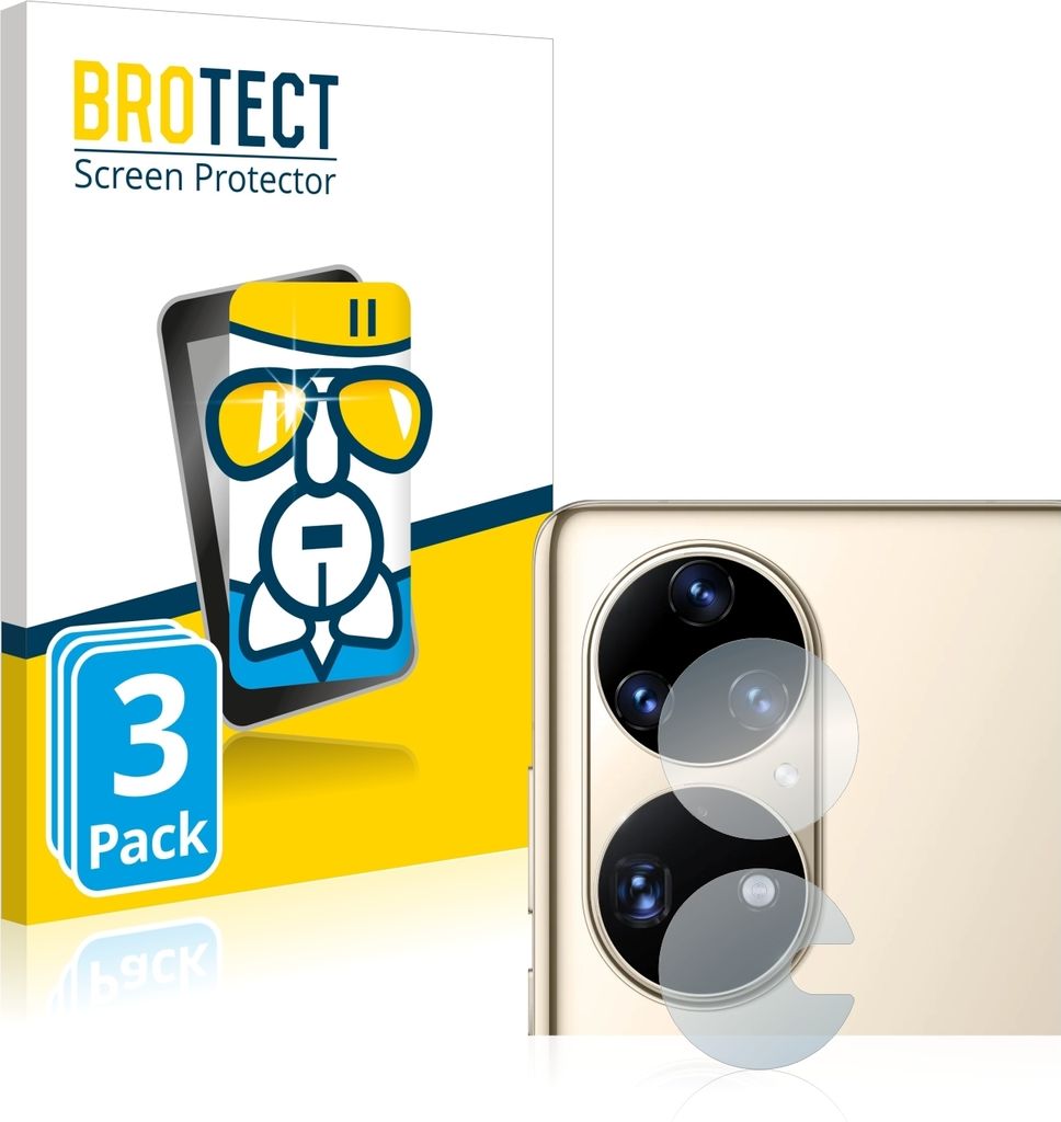 3x BROTECT Schutzglas für Huawei P50 Pro (NUR Kameraschutz) Produktbild 
