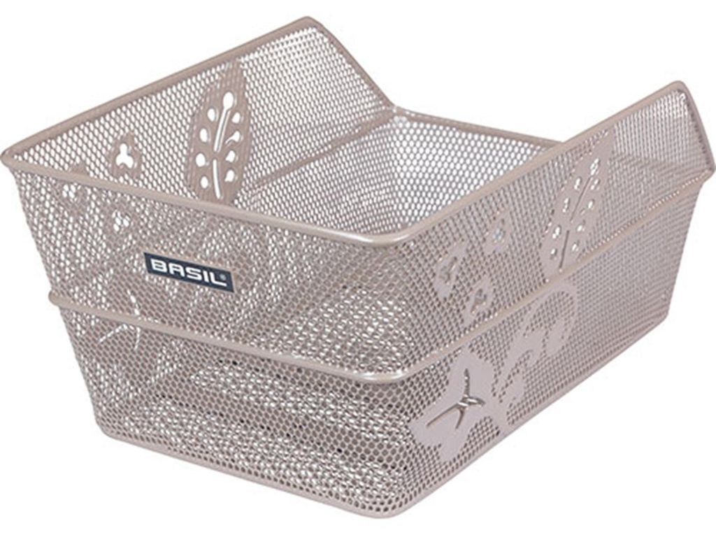 Košík Basil Cento Flower zadní na nosič 38x24x11 cm nude Obrázek produktu 