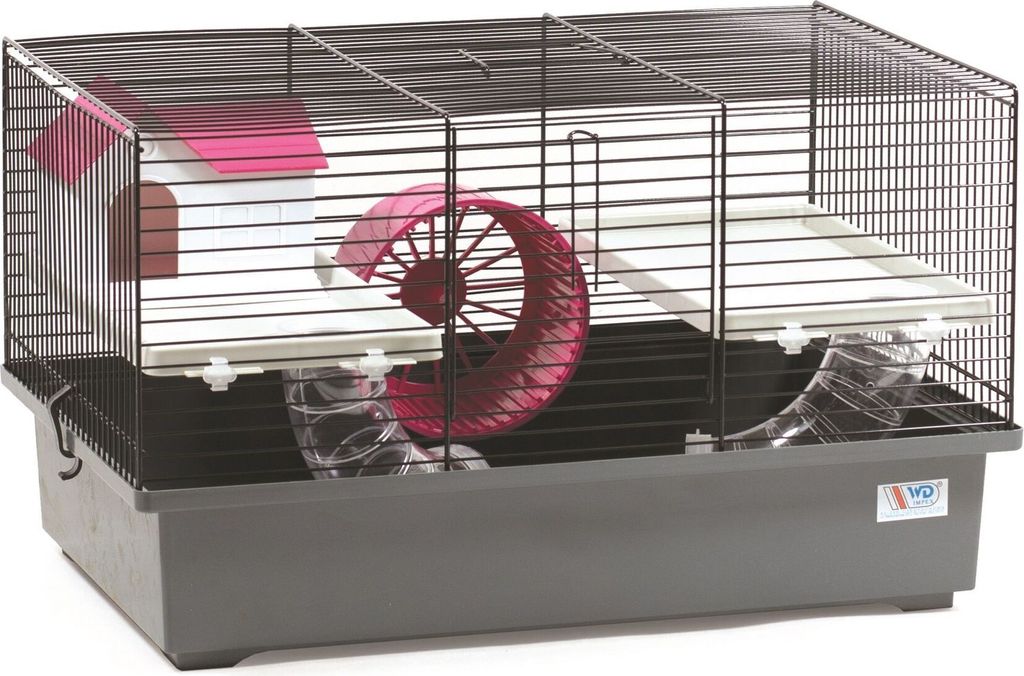 Mäusekäfig Hamsterkäfig Nagerkäfig 49x32,5x29cm mit Zubehör Produktbild 