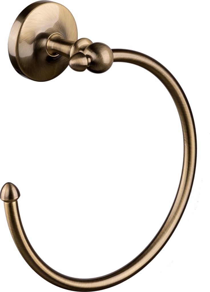 PaulGurkes Handtuchring Handtuchhalter Nostalgie Bronze Messing Retro Bad Accessoires