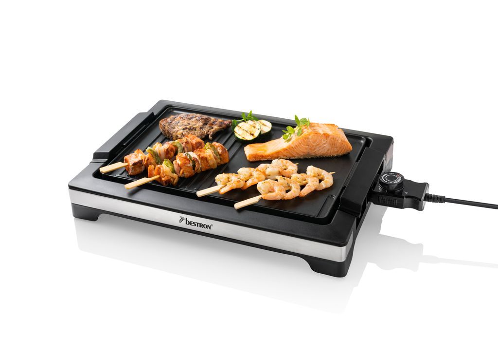 Bestron Electric Party-Wok-Set, Electric Table Grill with Mini Wok