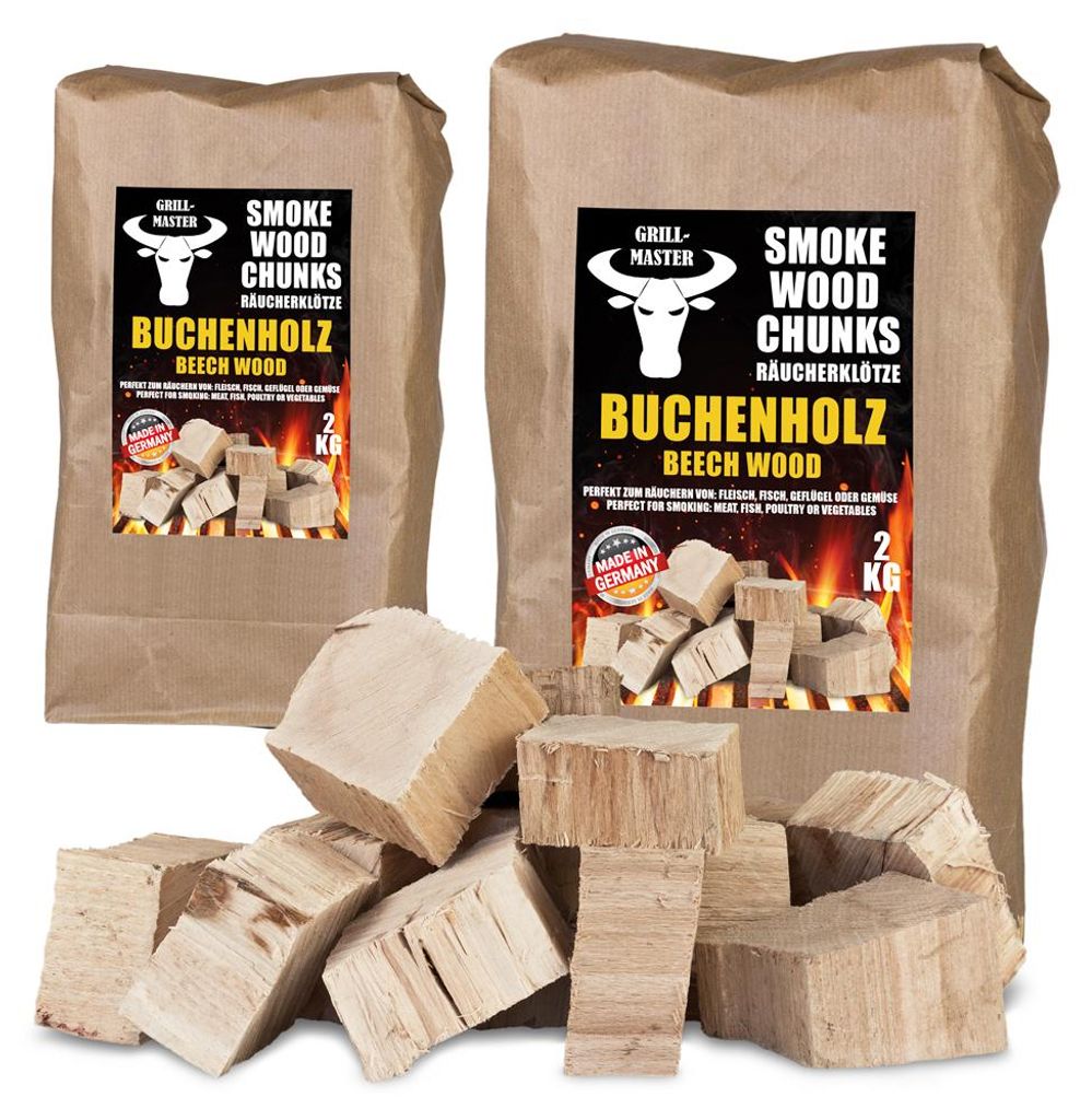 Räucherklötze Smoker Grill Chunks für BBQ Buche Räuchern 4 Produktbild 