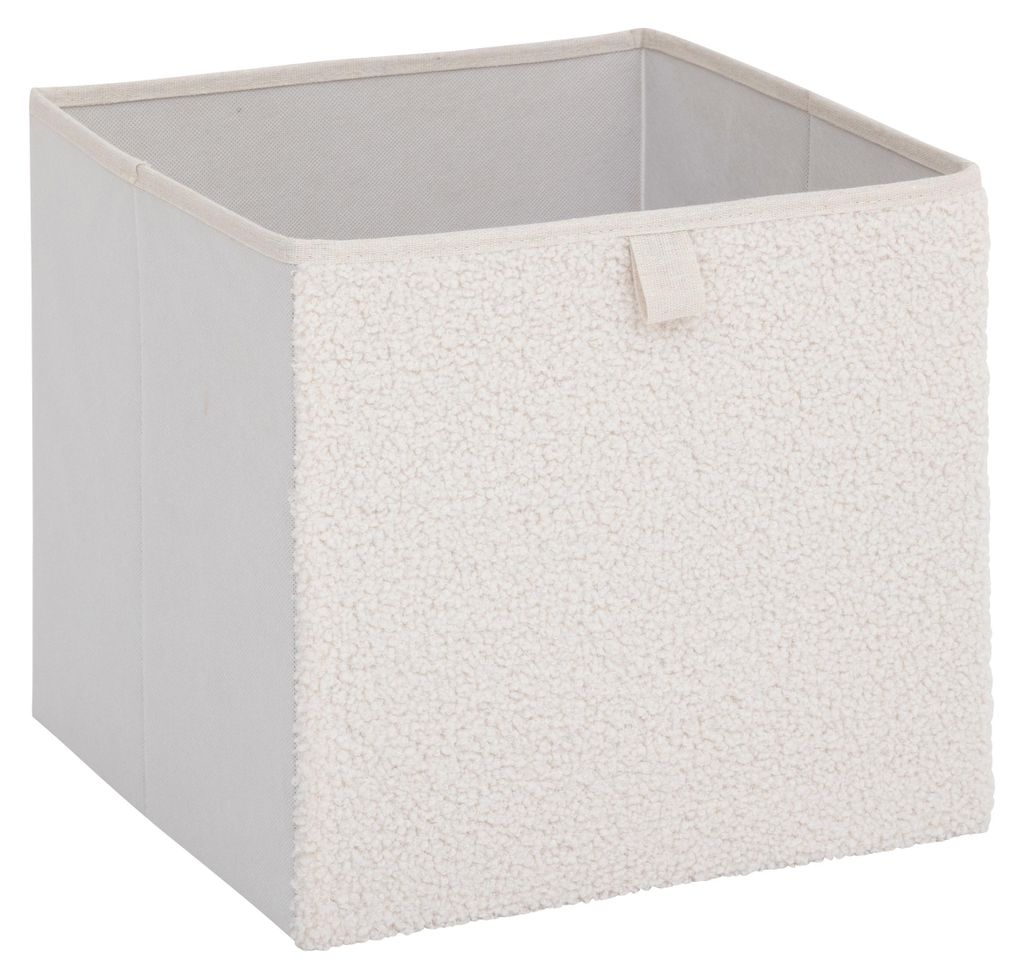 Five® Teddy Stoff-Aufbewahrungskorb - Weiß - Faltbar Produktbild 